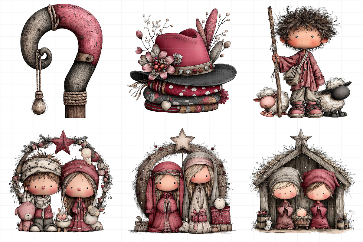 Christmas Nativity Clipart, an Illustration by Daily.Designs (Photo 4 of 5)