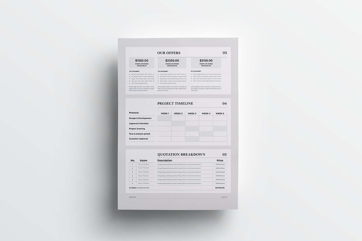 Proposal | MS Word & Indesign, a Stationery Template by design_hut (Photo 4 of 6)