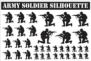 Army soldier silhouette designed, an Illustration by Amazin_art (Thumbnail 1 of 7)