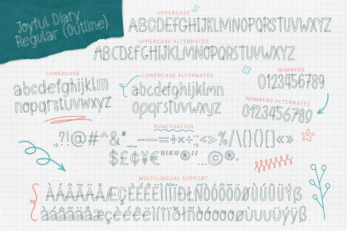 Joyful Diary | Playful Handwriting, a Handwritten Font by AnMark (Photo 2 of 14)