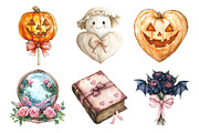 Coquette Halloween Clipart, an Illustration by Daily.Designs (Thumbnail 2 of 5)