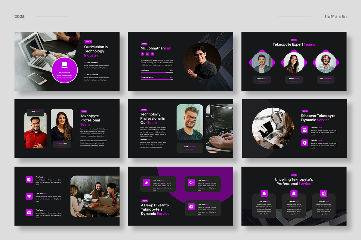 Digital Technology Powerpoint, a Presentation Template by fluffstudio (Photo 3 of 5)