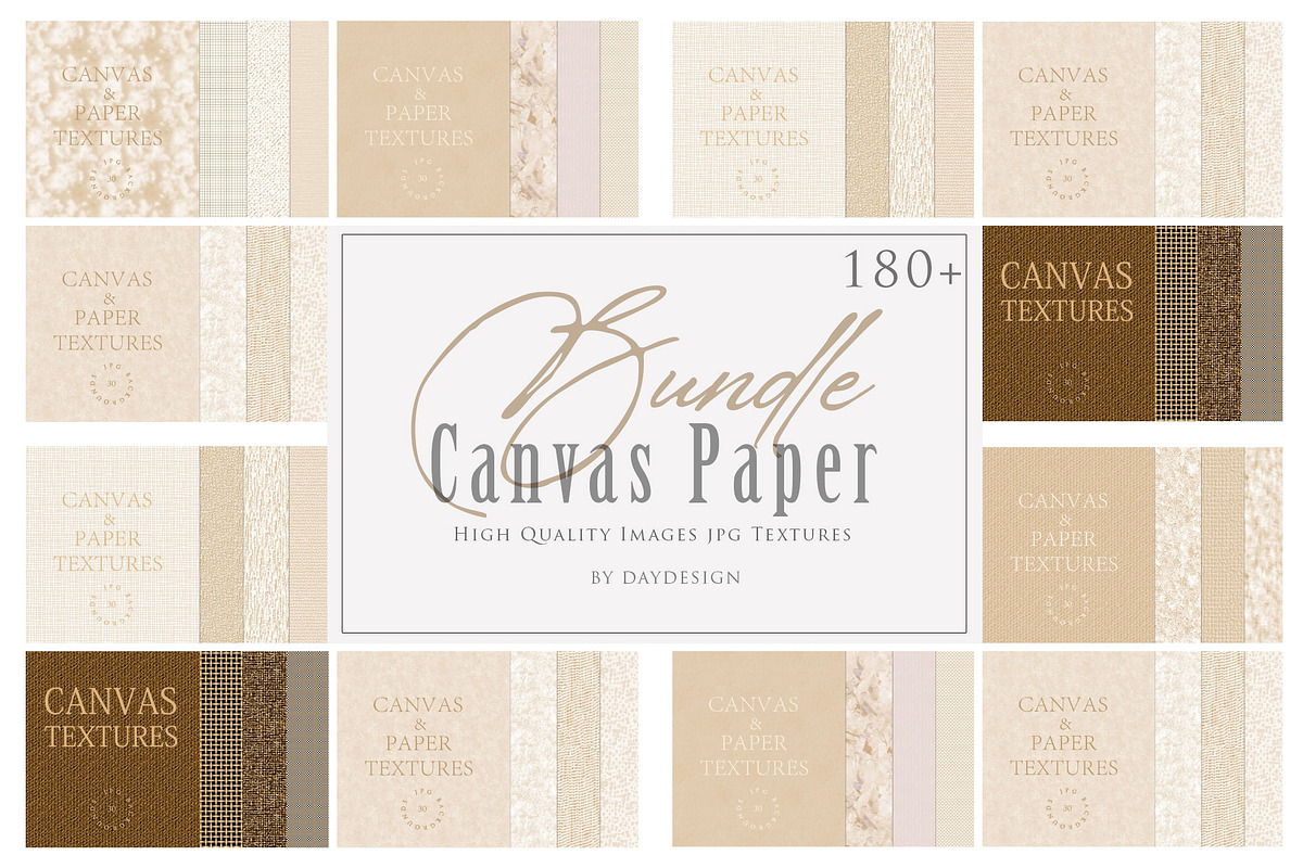 BUNDLE Canvas Paper Textures, a Texture Graphic by sibel dayı