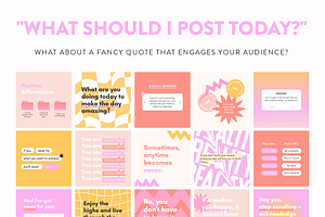 Fancy Instagram Quote Post Templates