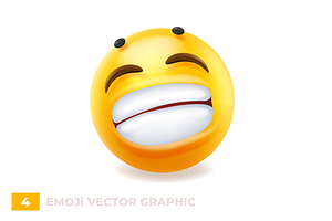 3d Happy Emoji Vector Set