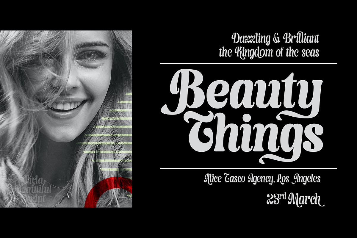 Nicla - Beautiful Script Family, a Script Font by madeDeduk (Photo 13 of 15)
