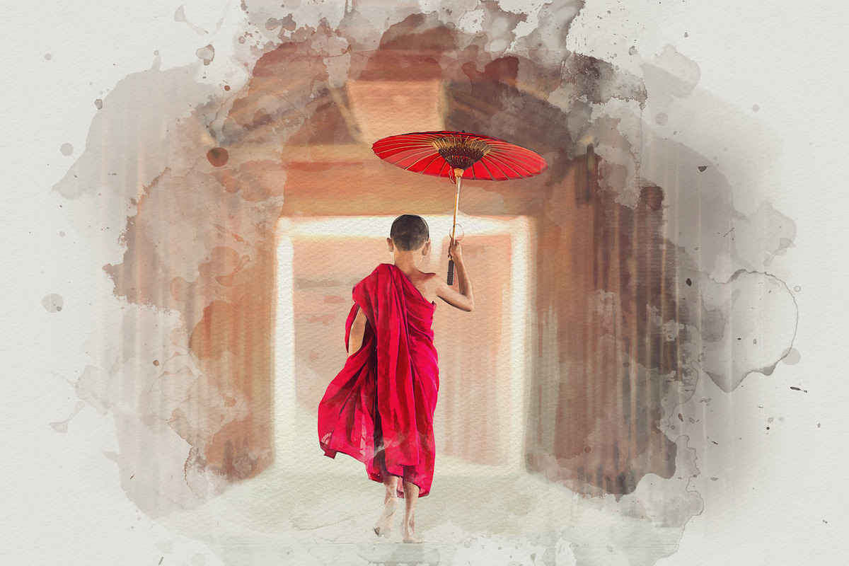 Artistic Watercolor Photoshop Effect, a Layer Style Add-On by liptouse (Photo 6 of 9)