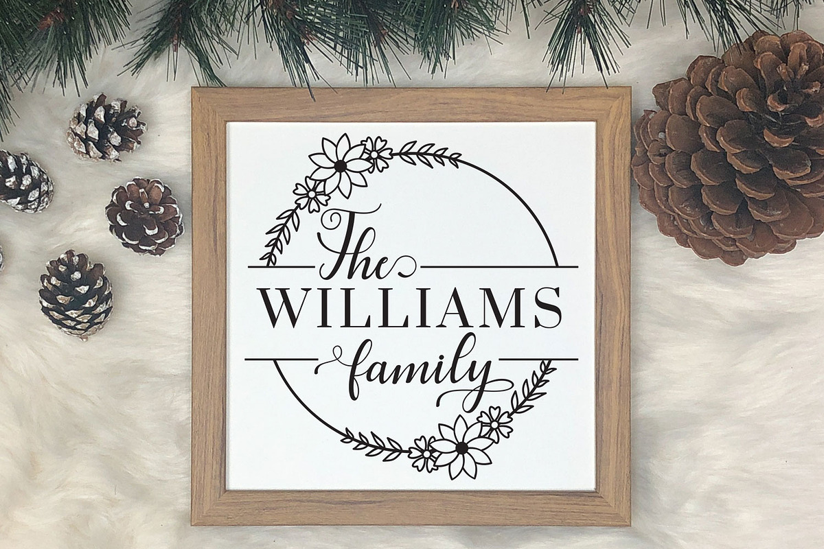 Family monogram SVG Bundle, an Object Graphic by Dasagani (Photo 5 of 8)