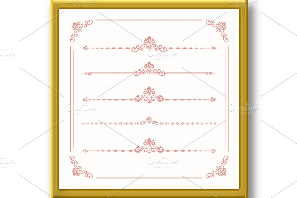 Vintage Big Set of Horizonyal Vector, an Illustration by FineArtStudio (Photo 2 of 3)
