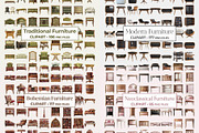 Furniture Clipart Mega Bundle, an Object Graphic by Project Deco (Thumbnail 4 of 5)