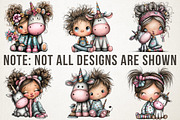 Cute Human and Unicorn Love Bundle, an Illustration by RobertsArt (Thumbnail 5 of 7)