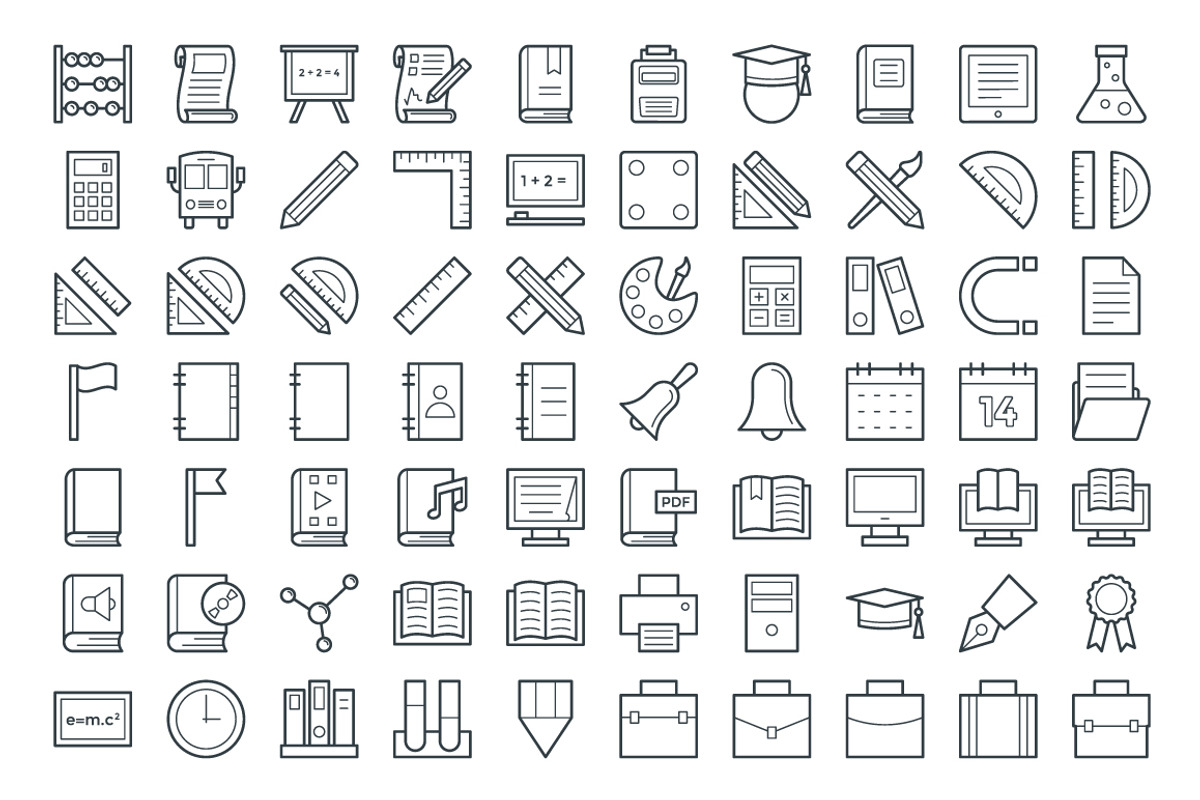 150+ Education Vector Icons, an Outline Icon by Vectors Market (Photo 2 of 4)