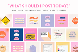 Modern Instagram Quotes Pack