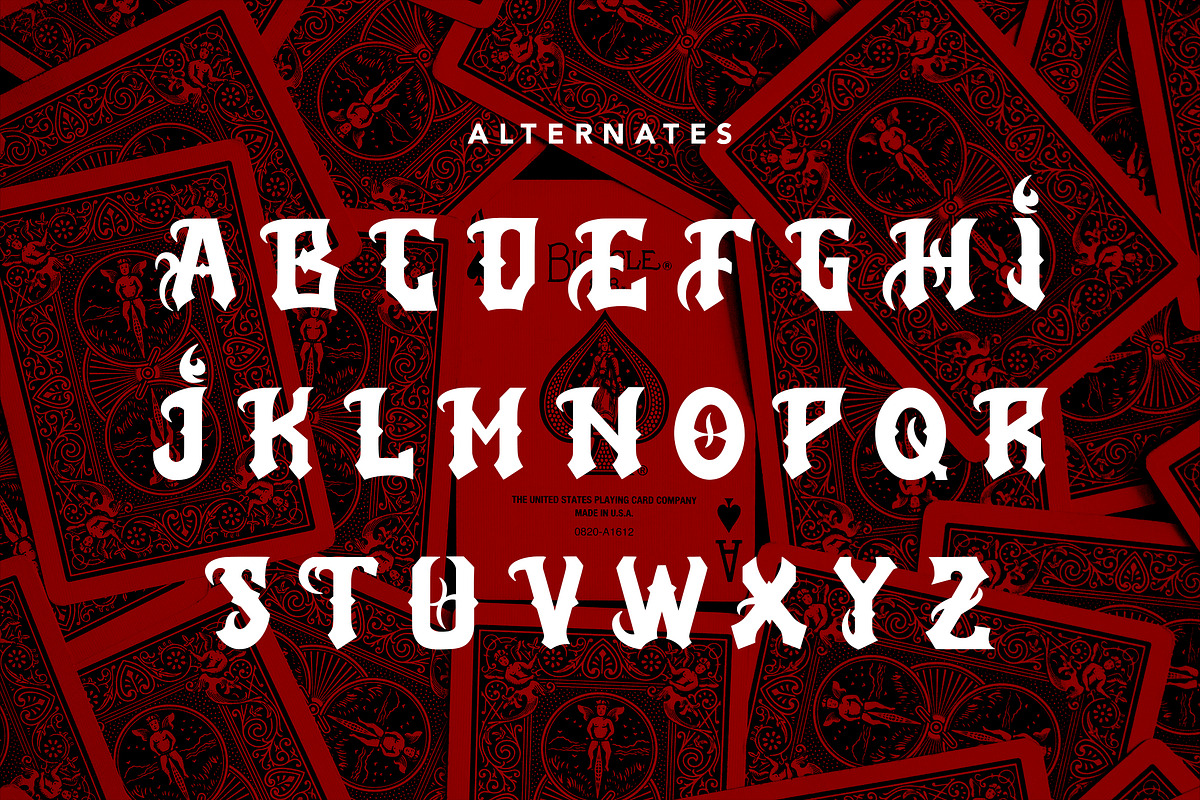 AerialAce- Blackletter Typeface Font, a Blackletter Font by AQR Studio (Photo 8 of 9)