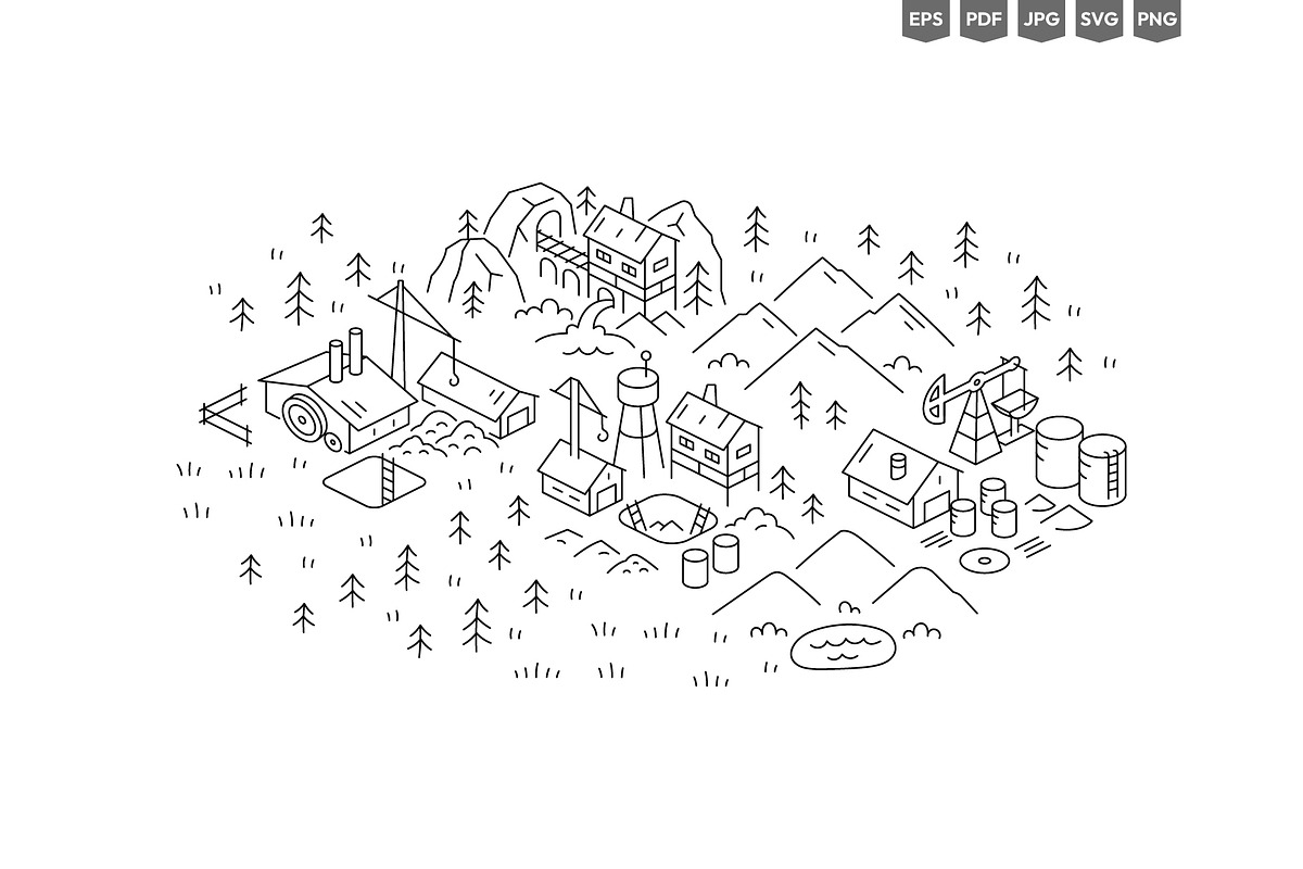 City Districts Icon Pack, an Object Illustration by Ilia Design (Photo 11 of 14)