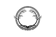 Tree of Life Circle Frame Bundle, an Illustration by Gaye Art (Thumbnail 6 of 51)
