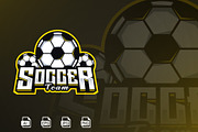 Soccer Team Mascot Logo Template, a Branding & Logo Template by HasnainGFX (Thumbnail 1 of 3)