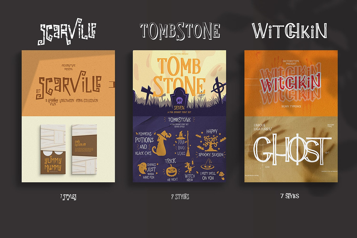 Halloween Bundle - 80% OFF, a Font by FactoryType Studio (Photo 2 of 8)