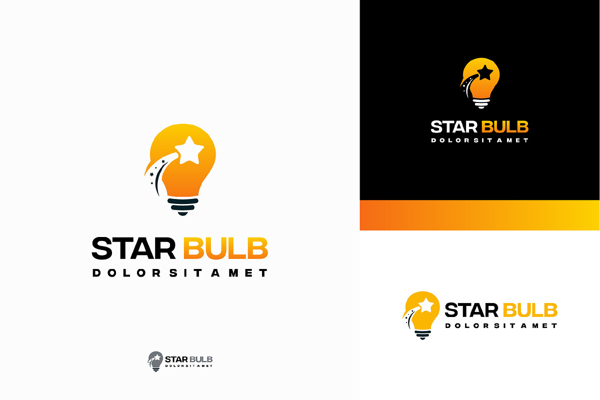 Set of Star Idea logo Template, a Branding & Logo Template by Lucky Creative (Photo 2 of 5)