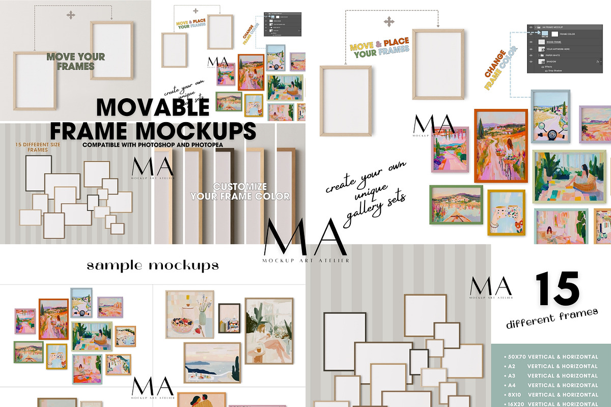 Mega Poster Shop Builder Bundle, a Household Mockup by Mockup Art Atelier (Photo 60 of 61)