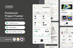 Task & Deadline Tracker Mobile UI, an App Template by twinstd