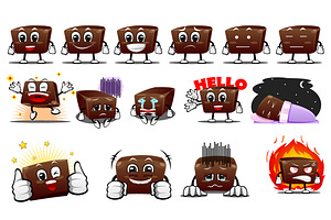 Chocolate Characters Sticker