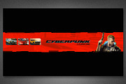 Cyberpunk YouTube Channel Art, a Social Media Template by loswl (Thumbnail 8 of 8)