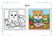 Bold Easy Mom Moments Coloring Pages, a Decorative Illustration by Ink Gallery (Thumbnail 6 of 9)
