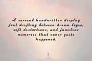 Fever Dream Surreal Handwritten Sans, a Sans Serif Font by Struvictory.art (Thumbnail 2 of 8)