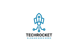 Tech Rocket Logo