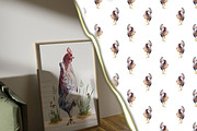 Watercolor composition on the farm, an Animal Illustration by IrynaPanashii (Thumbnail 6 of 8)