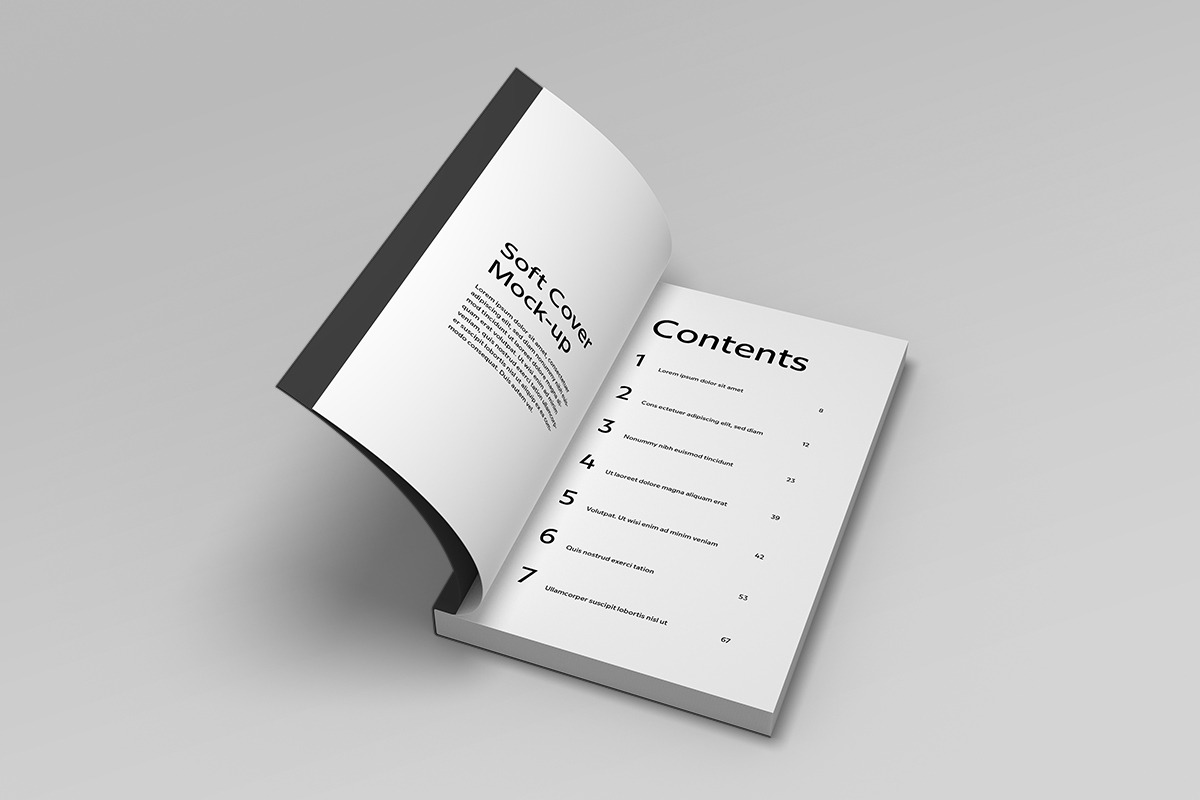 Soft Cover Book Mockup, a Print Template by Petr Stránský (Photo 5 of 13)