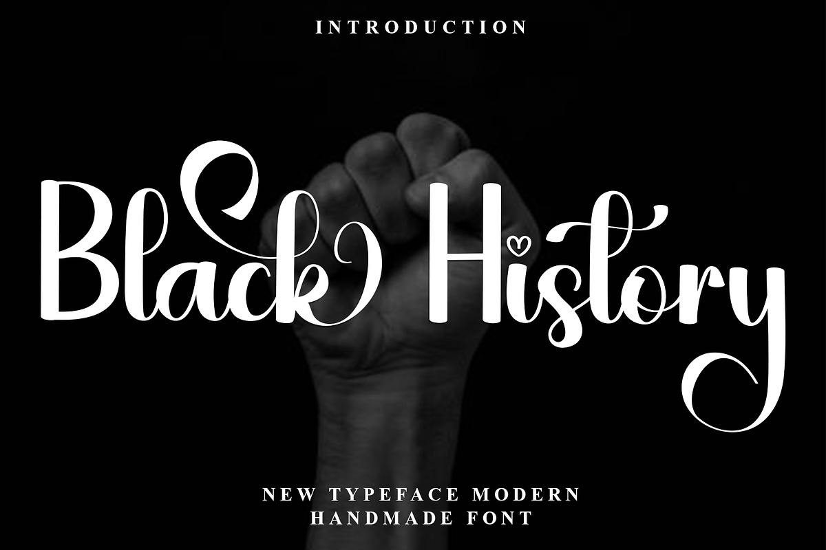 Black History, a Handwritten Font by InermediaSTUDIO (Photo 1 of 8)