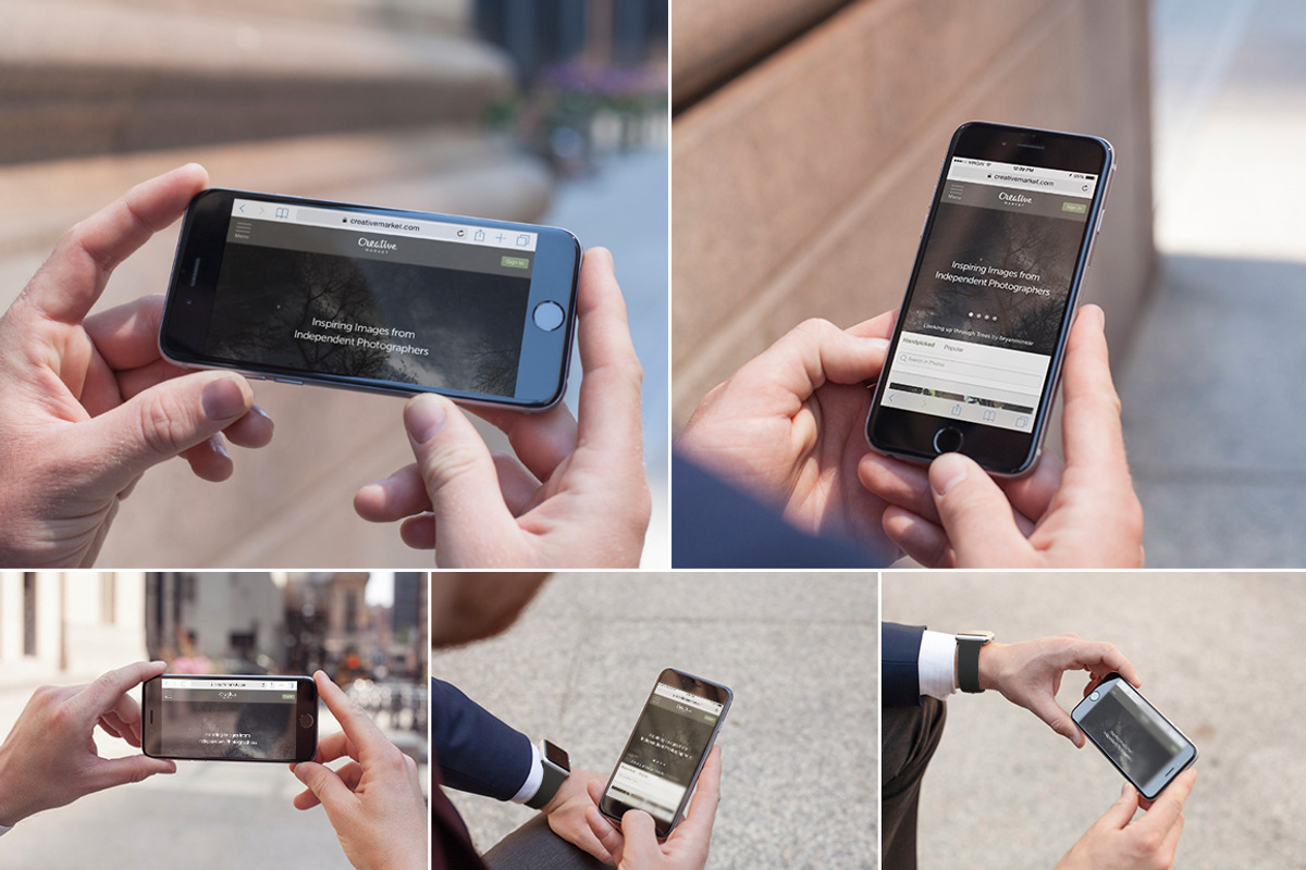8 City Street iPhone 6/6s Mockups, an iPhone Mockup by ZedProMedia (Photo 4 of 4)