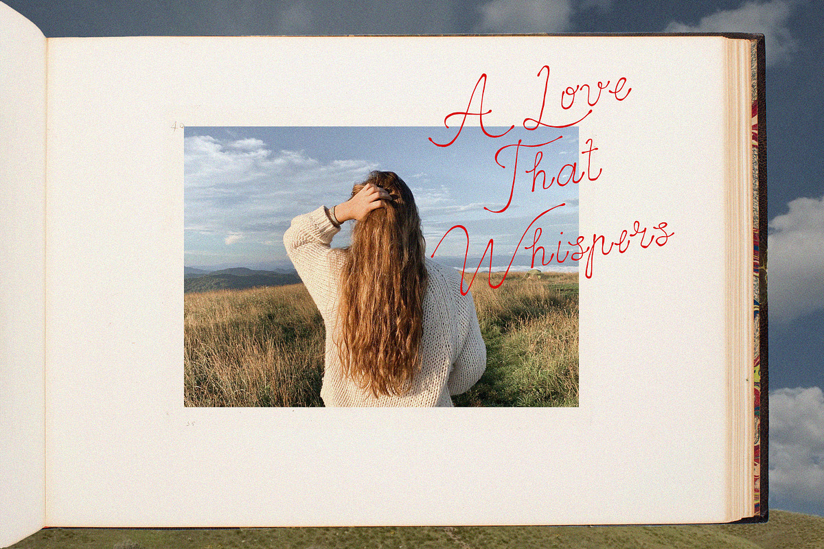 The Quietude Poetic Romantic Script, a Script Font by AnMark (Photo 5 of 13)