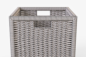 Rattan Basket Branas Black