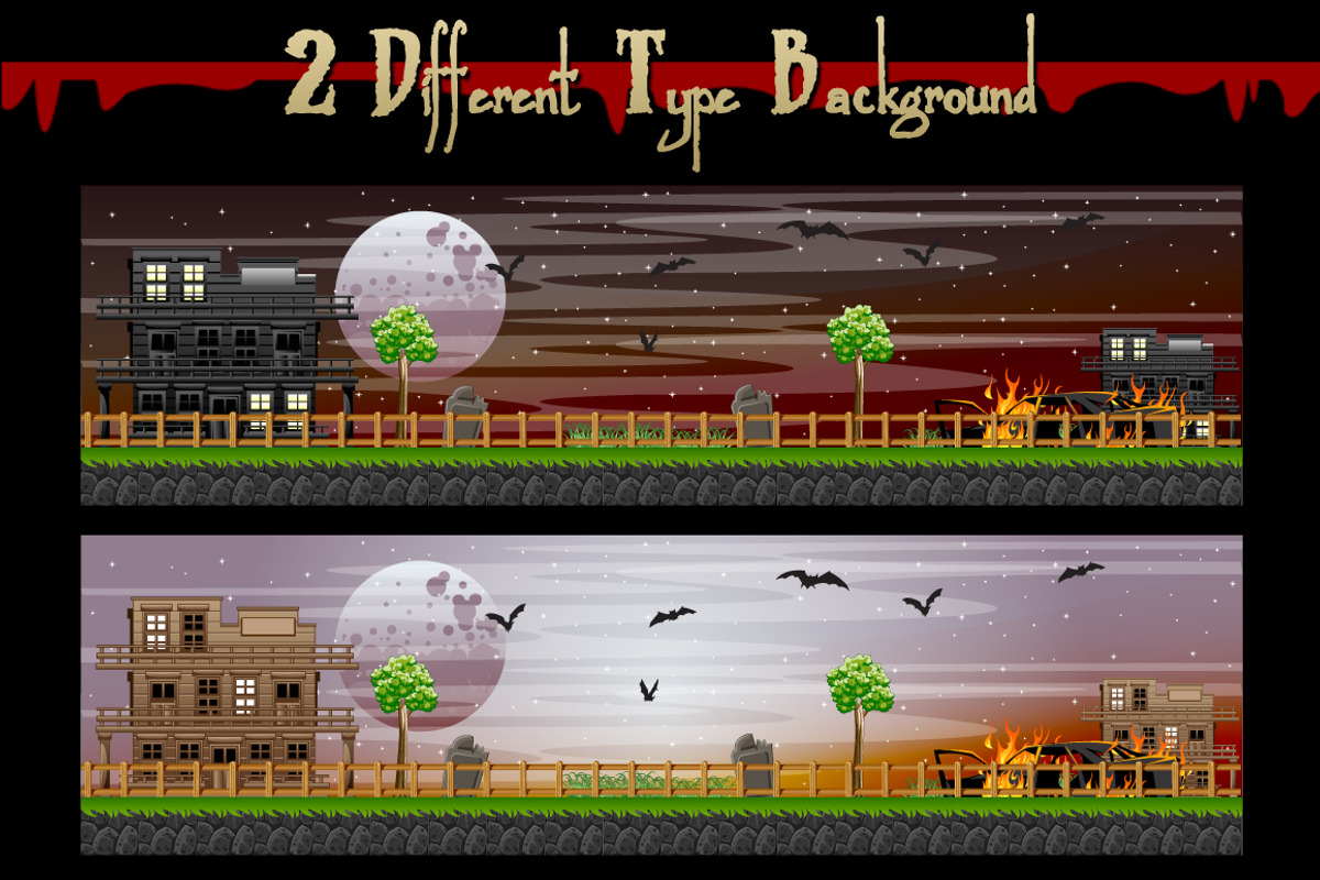Zombie Escape Game Assets, an Illustration by erkoudesign (Photo 2 of 16)