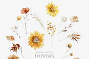 TERRE D'OMBRE Autumn Wildflowers, a Decorative Illustration by Muse Artist (Thumbnail 4 of 13)