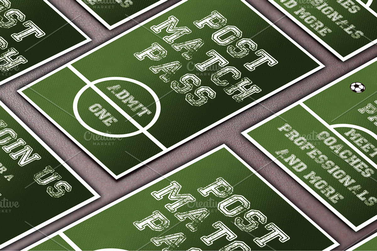 Soccer Event Ticket&Pass bundle, an Invitation Template by Konakchiev (Photo 2 of 7)