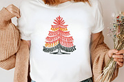 Boho Christmas Trees Clipart, an Illustration by Canvas Craft (Thumbnail 7 of 8)