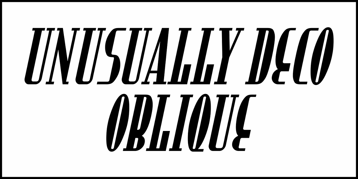 Unusually Deco JNL, a Font by Jeff Levine Fonts (Photo 4 of 5)