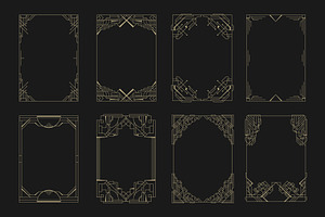 16 Art Deco Borders