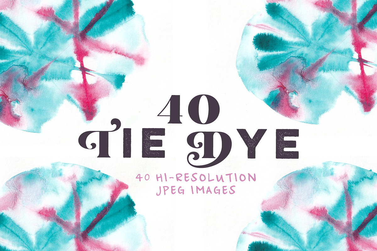 19 Tie Dye Photoshop Stamp Brushes, a Brush Add-On by CC CREATIVE CO (Photo 1 of 10)