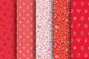 Christmas seamless patterns, a Pattern Graphic by tetiana.svirska (Thumbnail 2 of 2)