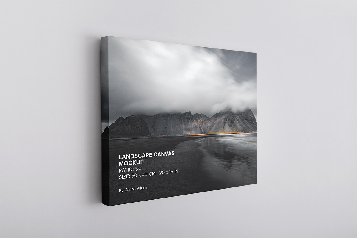 Canvas Ratio 5x4 Mockups Set, a Print Template by Mockups by Carlos Viloria (Photo 7 of 11)