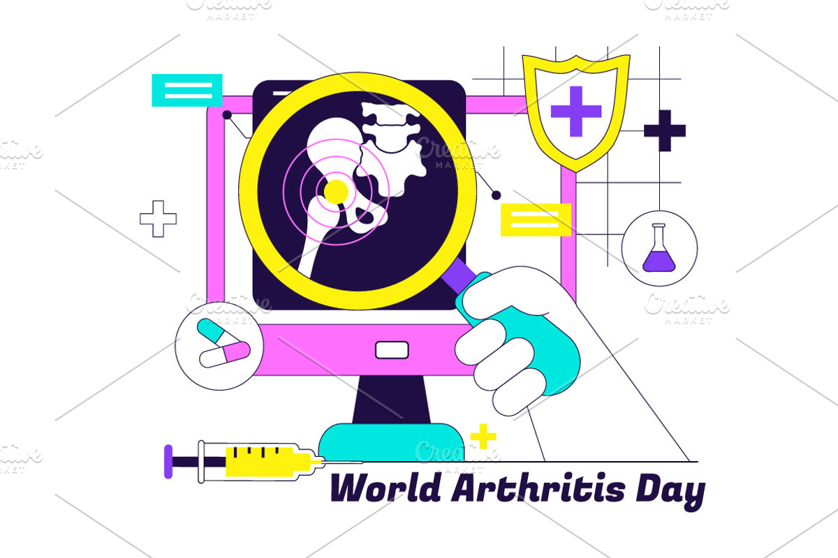 10 World Arthritis Day Illustration, a Healthcare Illustration by denayunebgt (Photo 4 of 4)