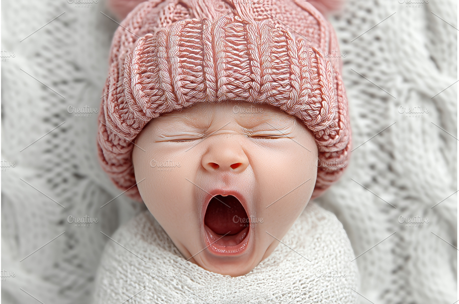 A closeup of a swaddled baby girl, a Person Photo by ZinetroN