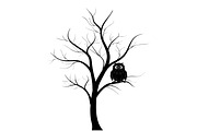 Owl in a tree., an Illustration by Tanysl (Thumbnail 4 of 4)