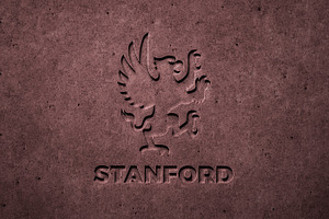 Engraved Concrete Wall Logo Mockup