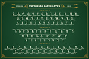 Brown Hunter Victorian Set, a Serif Font by alit design (Thumbnail 9 of 32)